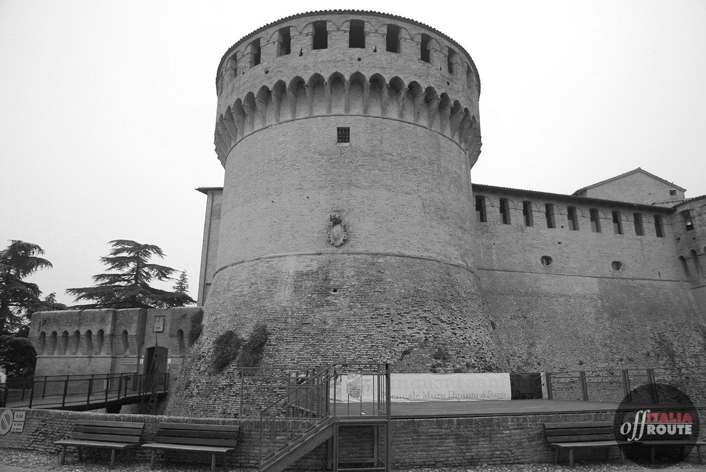 Le rocche della Romagna imolese. Nella foto, il mastio della rocca di Dozza.