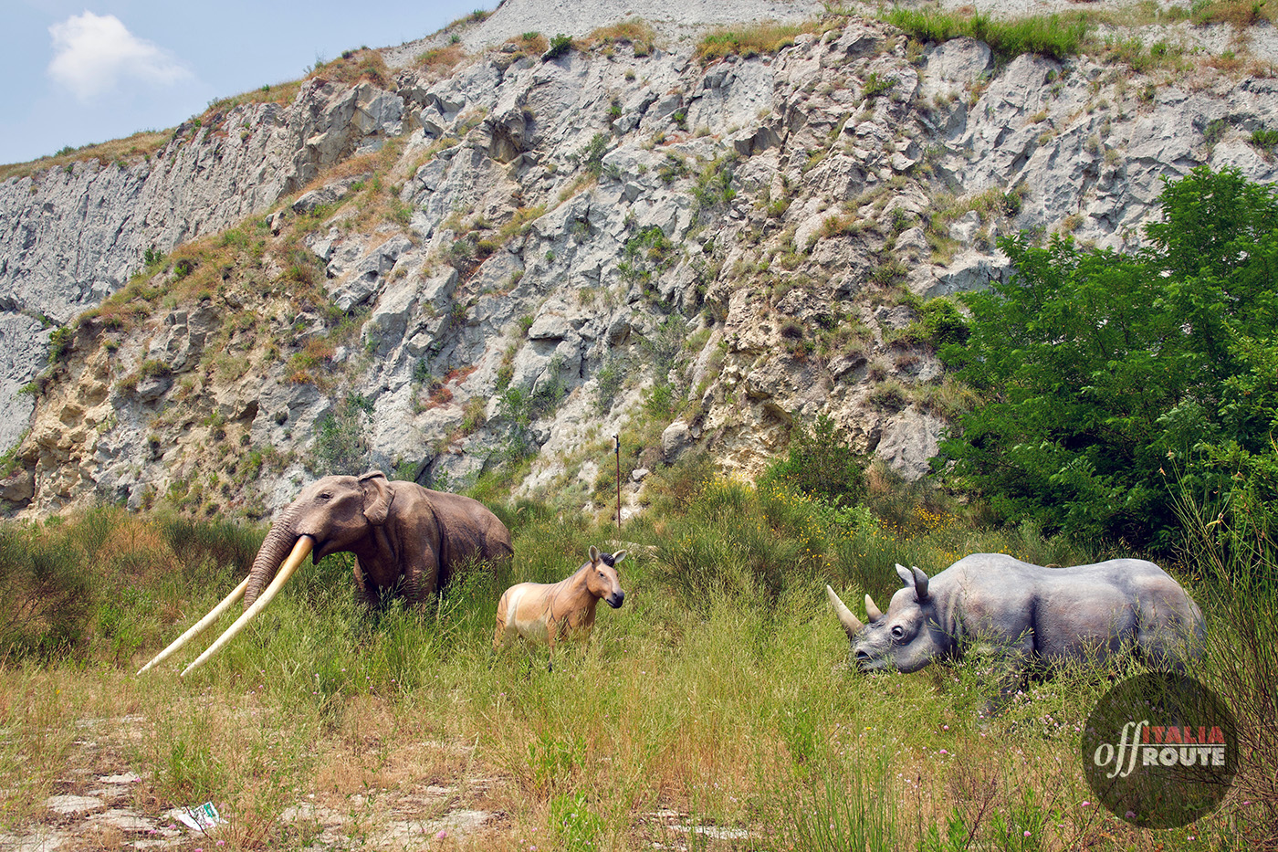 il diorama all'interno dei gessi di Brisighella