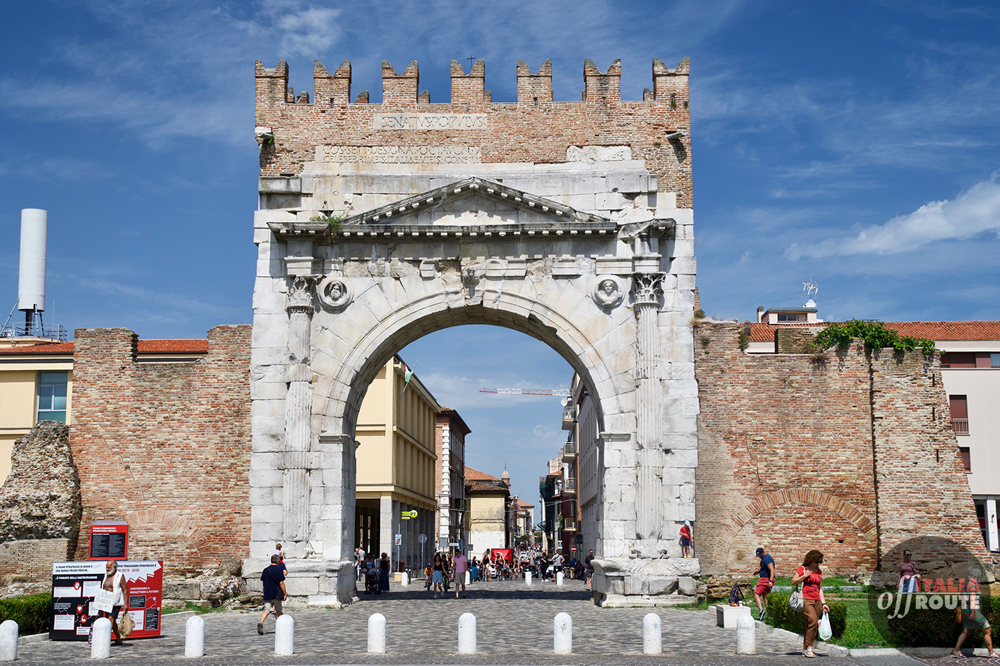 l'arco di Agusto a Rimini