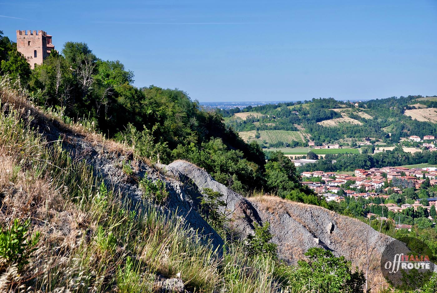 il parco attorno a abbazia di Monteveglio